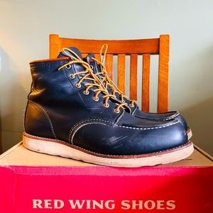 Red Wing Heritage 8859  Moc toe in Navy Portage Leather sz 11.5D